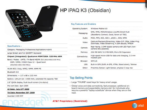 hp ipaq k3